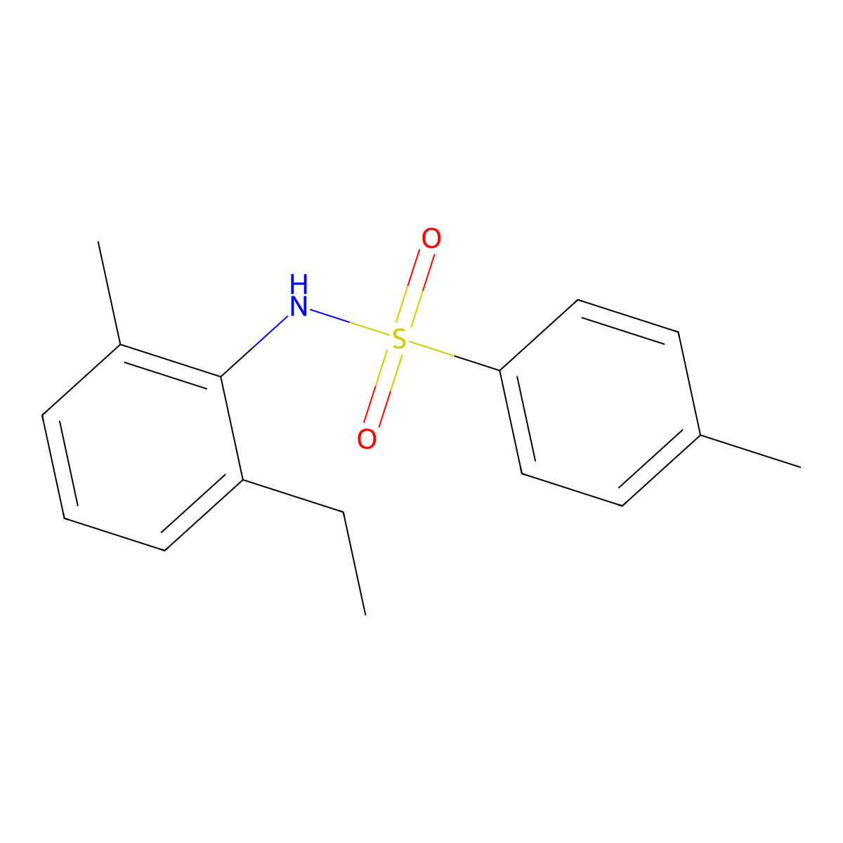 N-(2-ethyl-6-methylphenyl)-4-methylbenzenesulfonamide molecular structure, CAS 135518-57-9