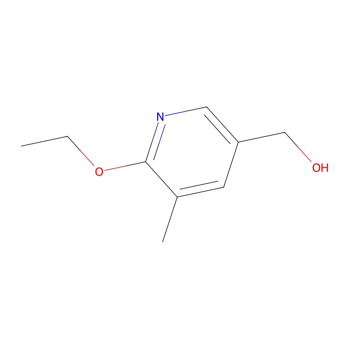 6-Ethoxy-5-methyl-3-pyridinemethanol molecular structure, CAS 1355180-43-6