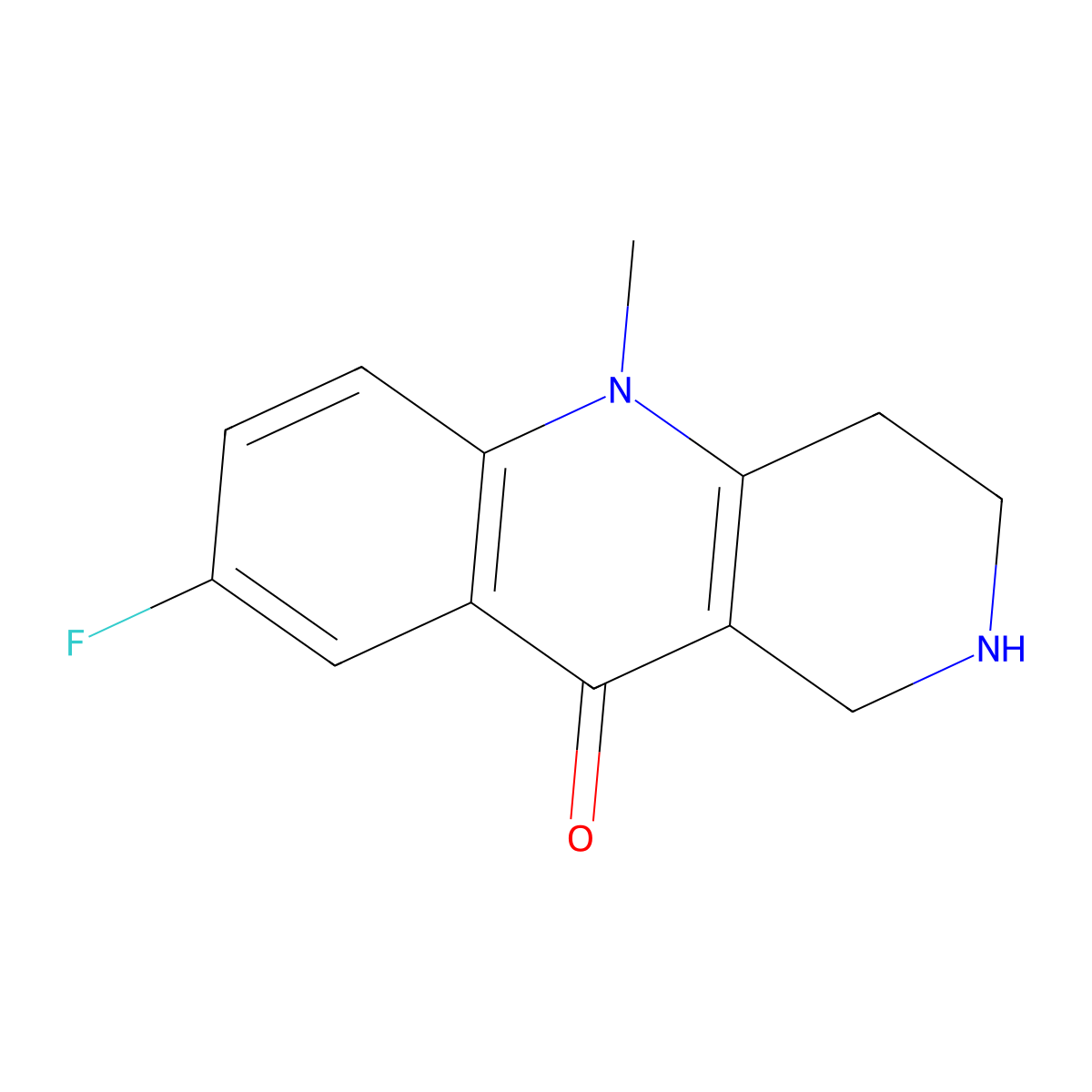 8-fluoro-5-methyl-1,3,4,5-tetrahydrobenzo[b][1,6]naphthyridin-10(2H)-one molecular structure, CAS 1355180-85-6