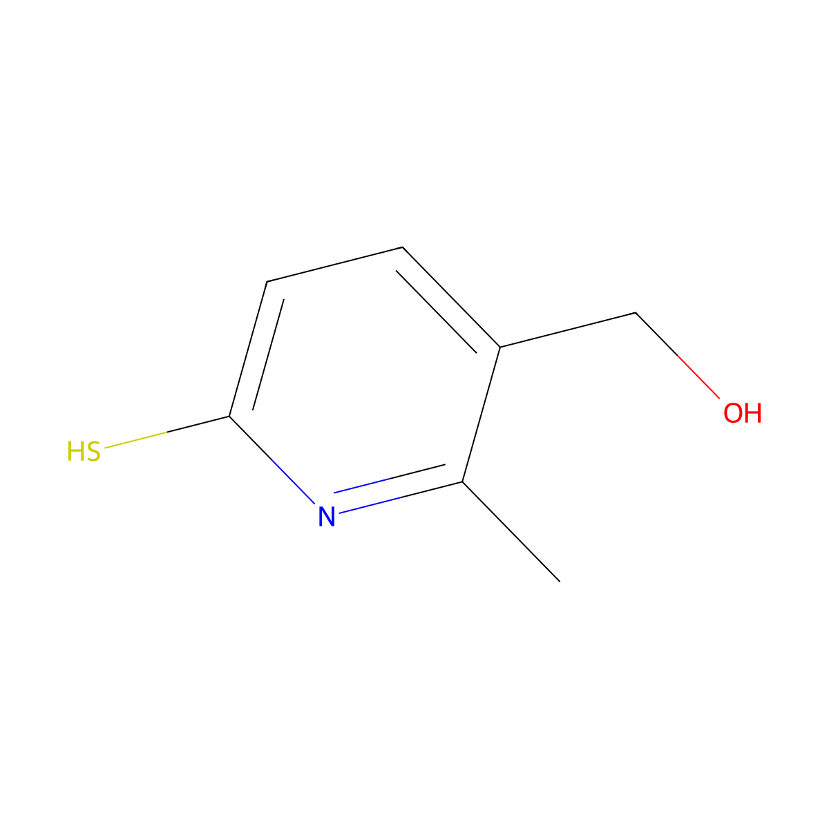 5-(Hydroxymethyl)-6-methylpyridine-2(1H)-thione molecular structure, CAS 1355181-60-0
