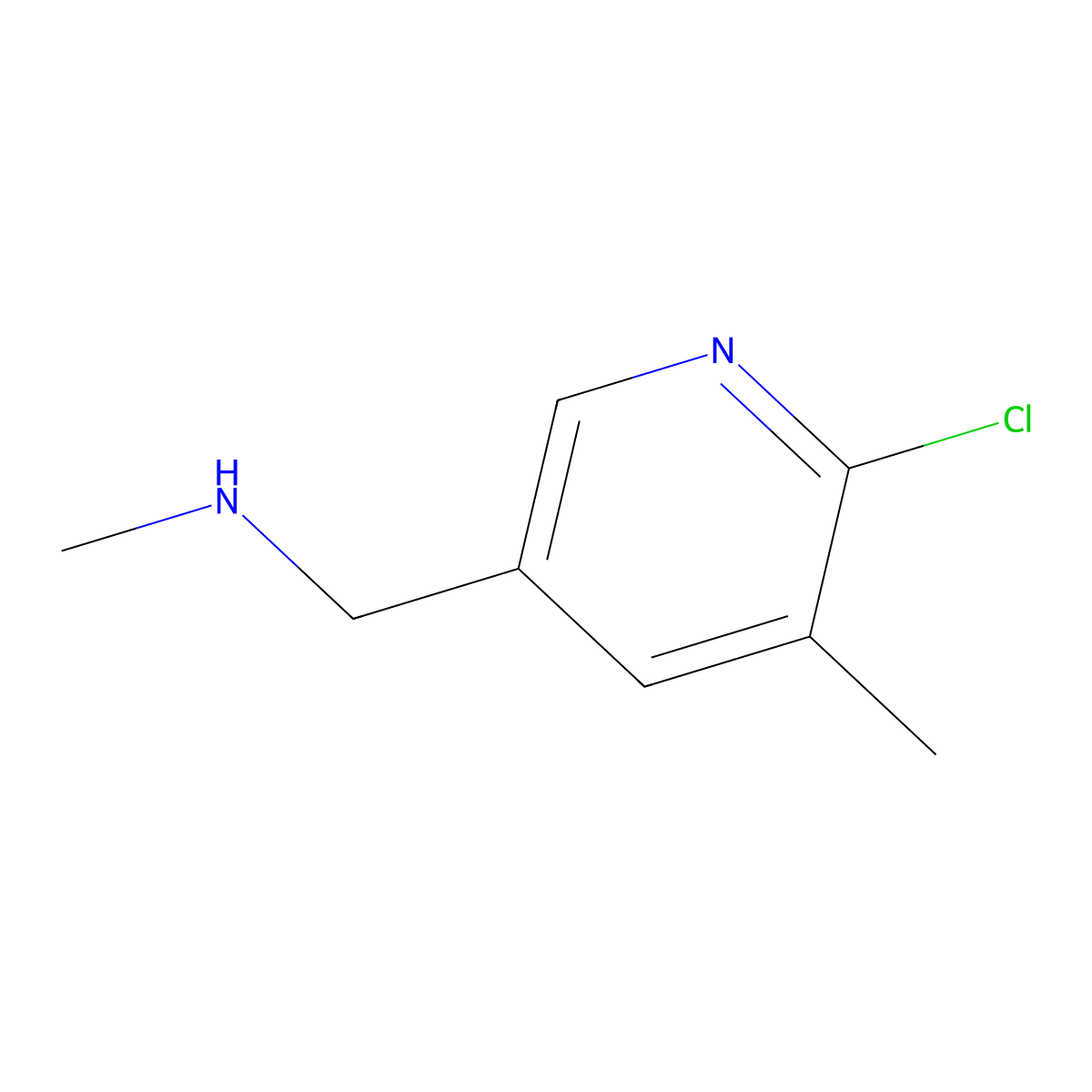 1-(6-Chloro-5-methylpyridin-3-yl)-N-methylmethanamine molecular structure, CAS 1355181-79-1