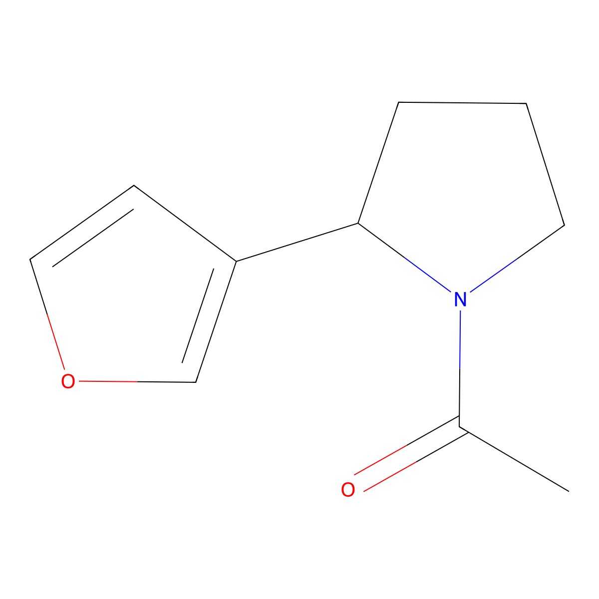1-(2-(Furan-3-yl)pyrrolidin-1-yl)ethanone molecular structure, CAS 1355181-94-0