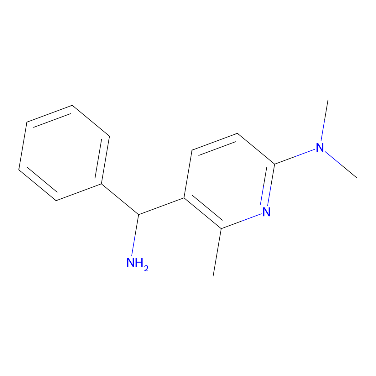 5-(Amino(phenyl)methyl)-N,N,6-trimethylpyridin-2-amine molecular structure, CAS 1355188-89-4