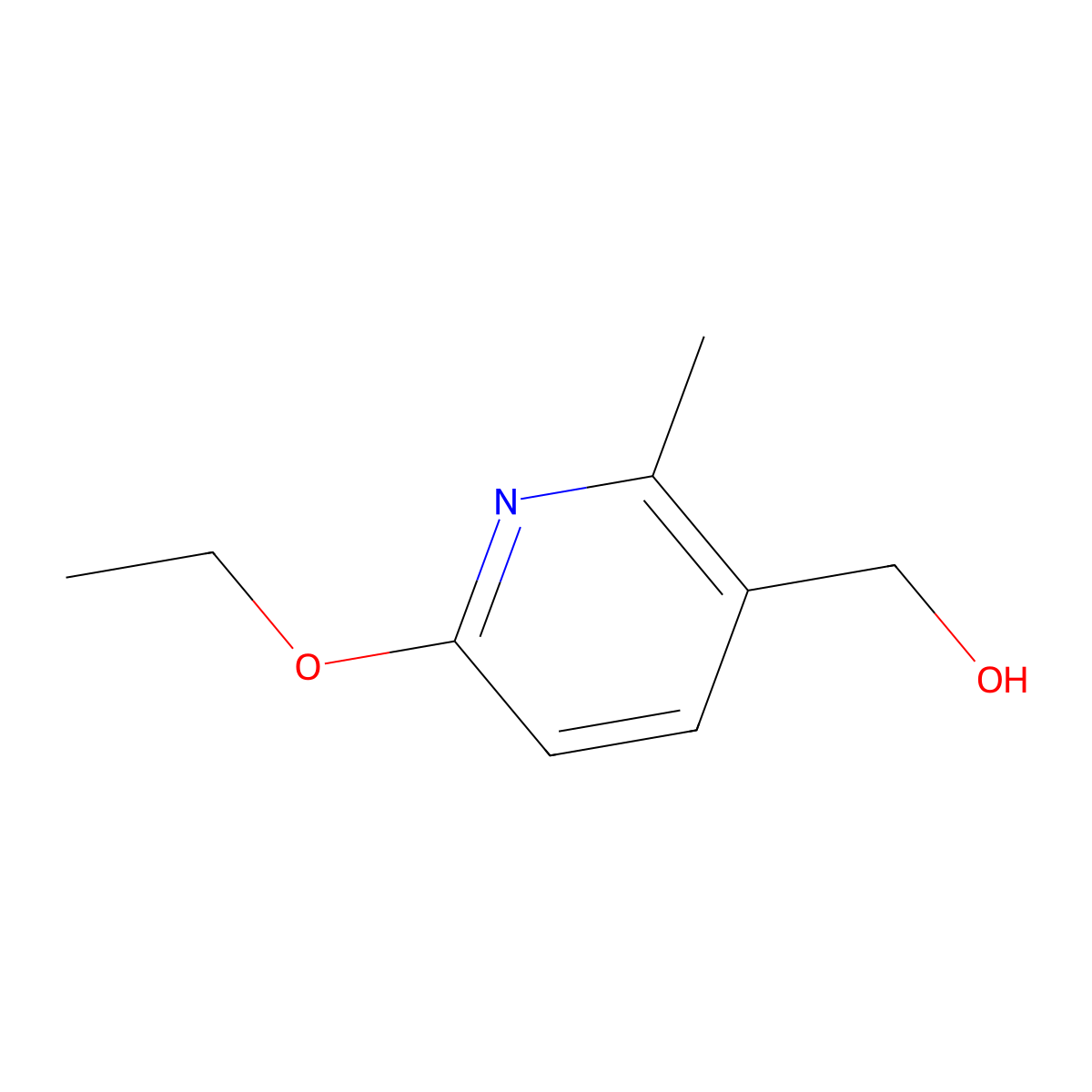 (6-Ethoxy-2-methylpyridin-3-yl)methanol molecular structure, CAS 1355189-14-8