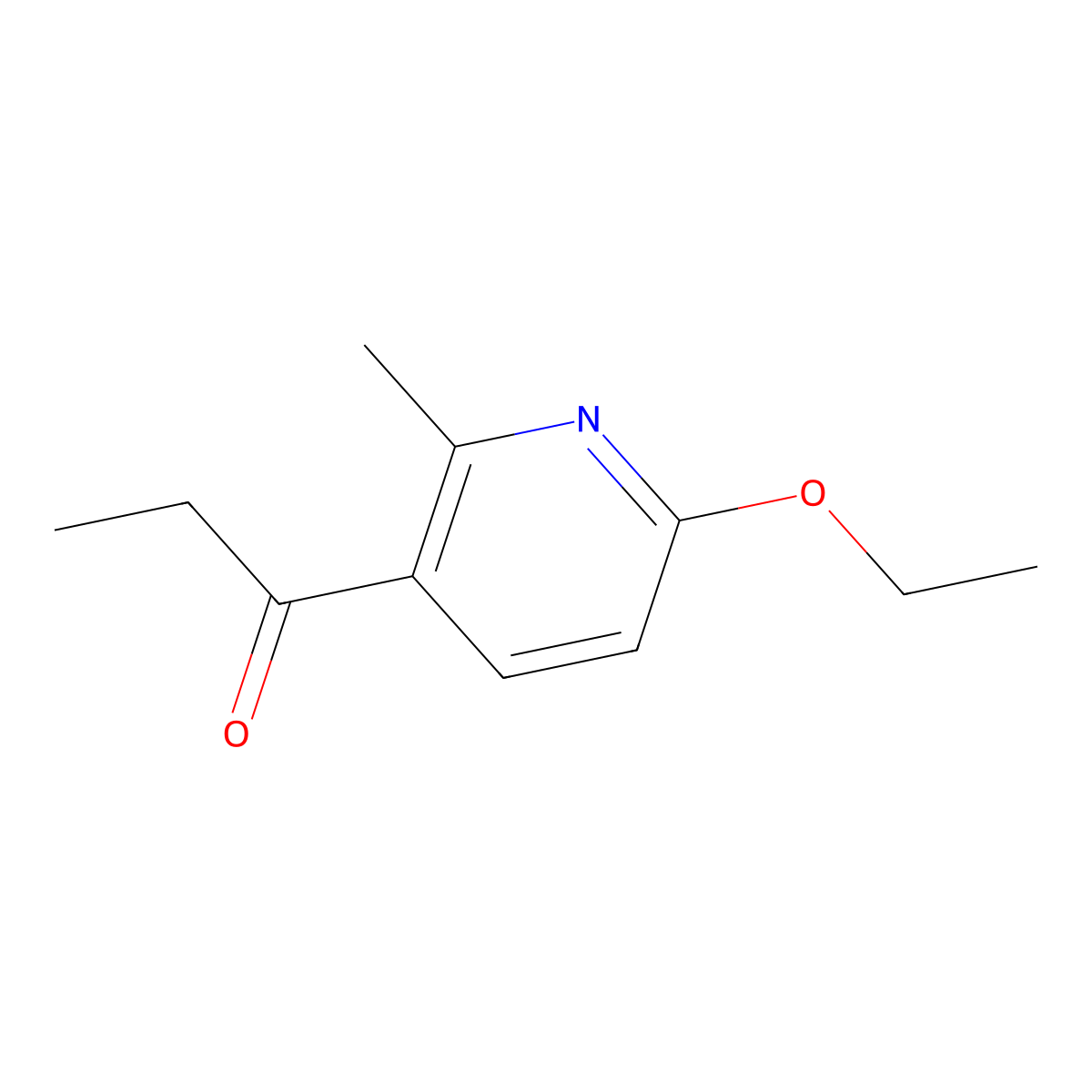 1-(6-Ethoxy-2-methyl-3-pyridinyl)-1-propanone molecular structure, CAS 1355189-23-9
