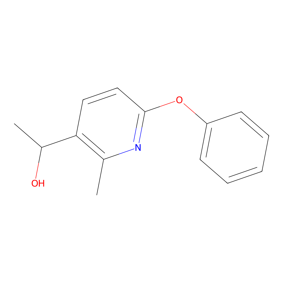 |A,2-Dimethyl-6-phenoxy-3-pyridinemethanol molecular structure, CAS 1355189-66-0