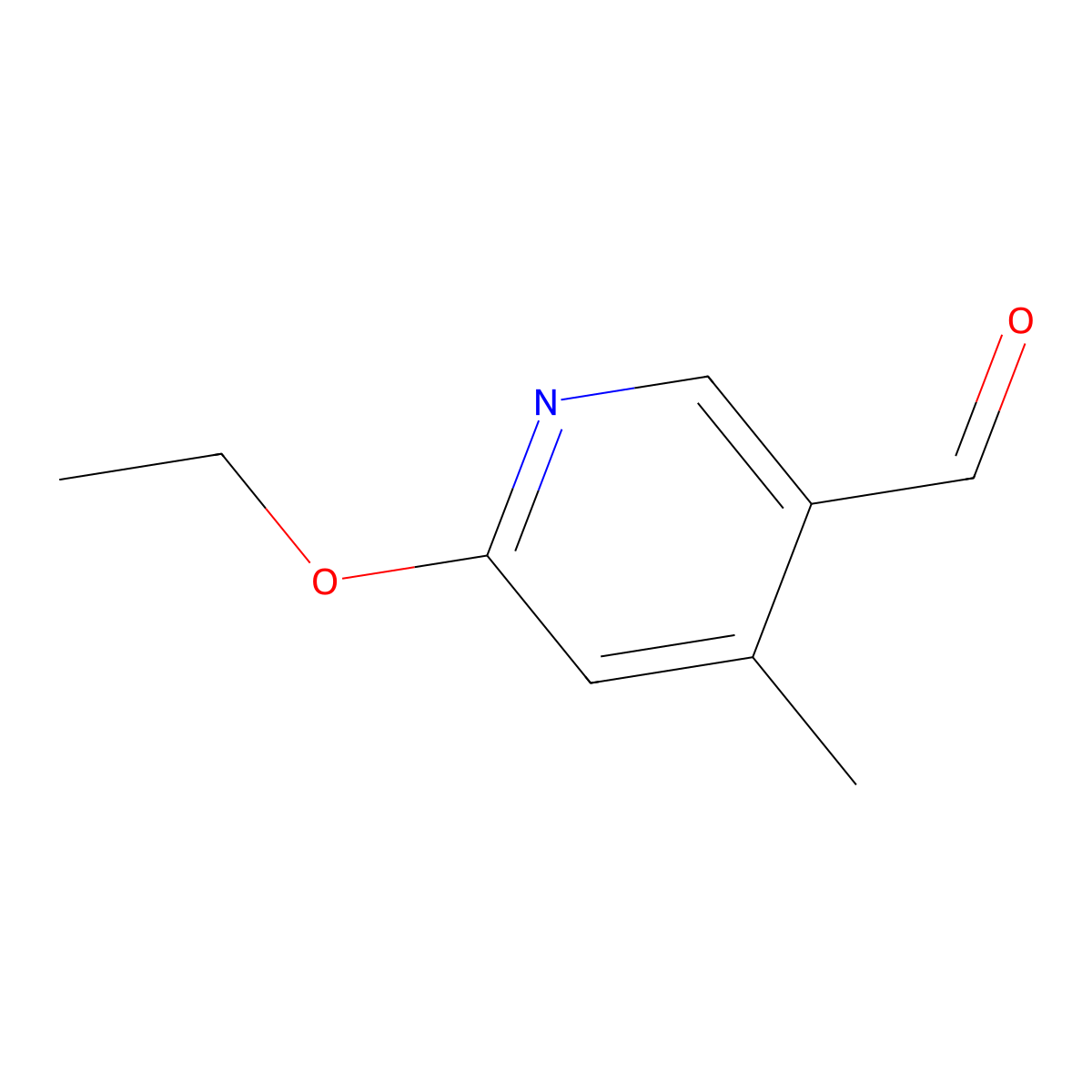 6-Ethoxy-4-methylnicotinaldehyde molecular structure, CAS 1355190-04-3