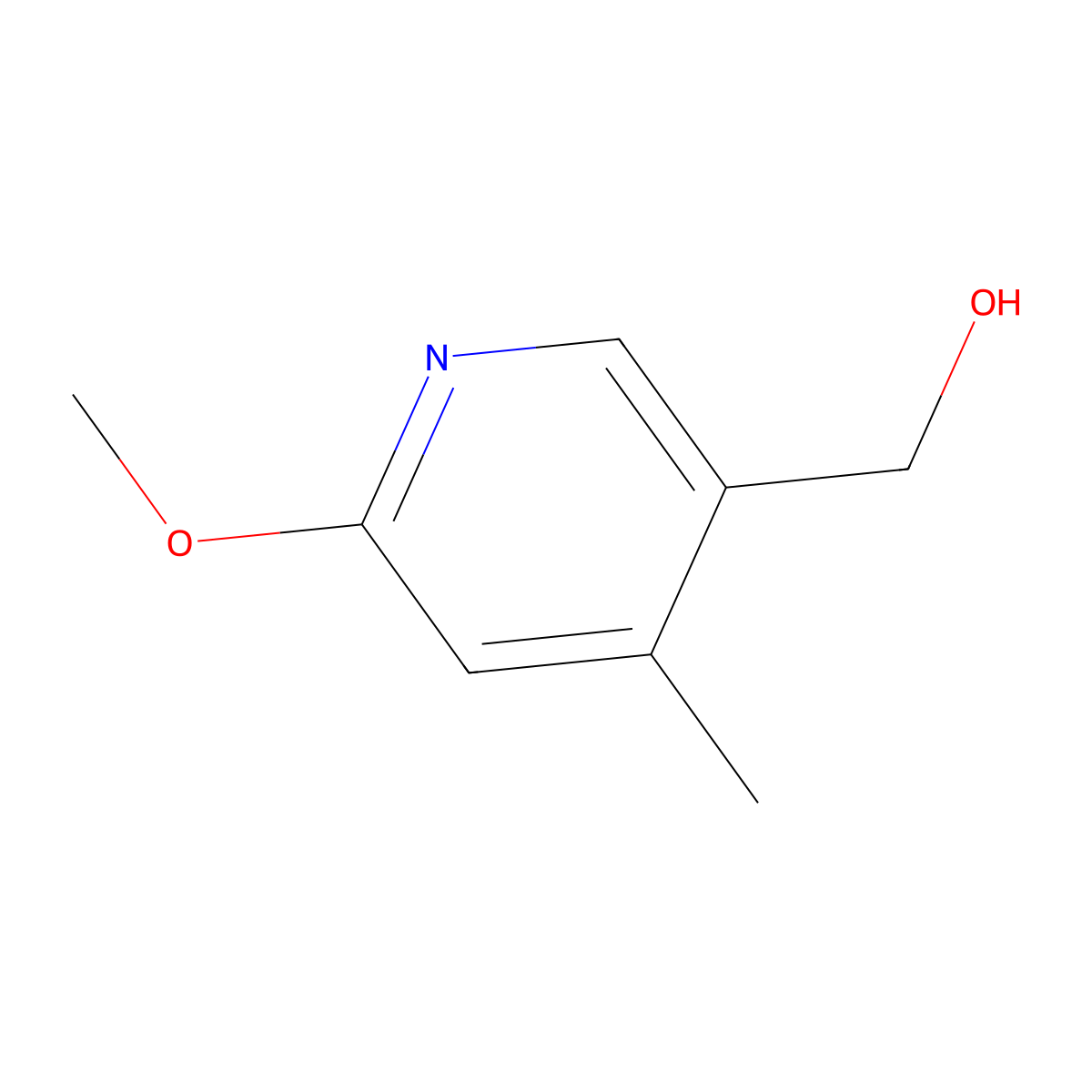 (6-Methoxy-4-methylpyridin-3-yl)methanol molecular structure, CAS 1355190-33-8