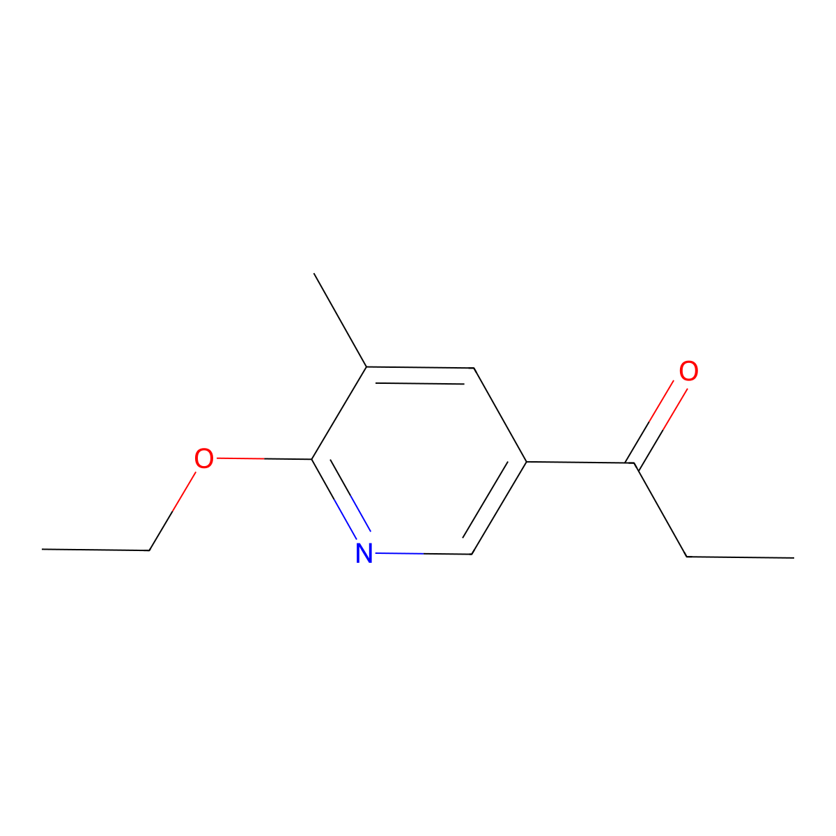 1-(6-Ethoxy-5-methylpyridin-3-yl)propan-1-one molecular structure, CAS 1355191-85-3