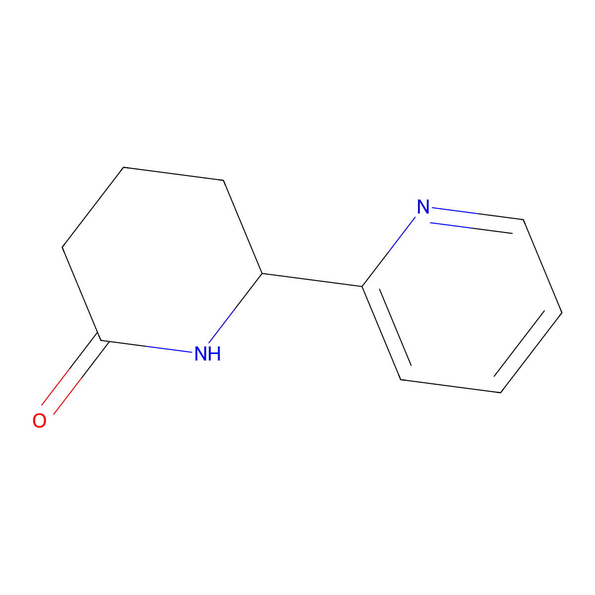 6-(Pyridin-2-yl)piperidin-2-one molecular structure, CAS 1355192-00-5