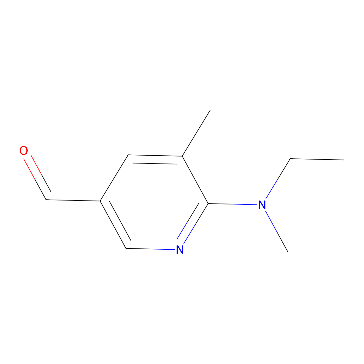 6-(Ethyl(methyl)amino)-5-methylnicotinaldehyde molecular structure, CAS 1355192-58-3