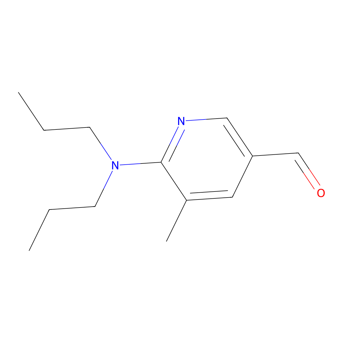 6-(Dipropylamino)-5-methylnicotinaldehyde molecular structure, CAS 1355193-43-9