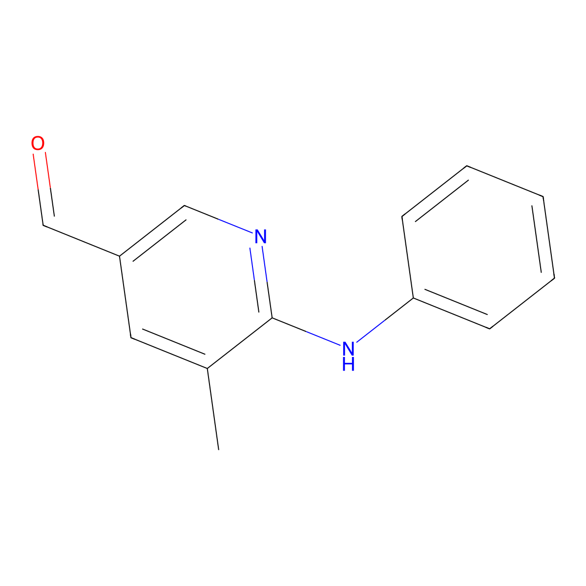 5-Methyl-6-(phenylamino)nicotinaldehyde molecular structure, CAS 1355193-89-3