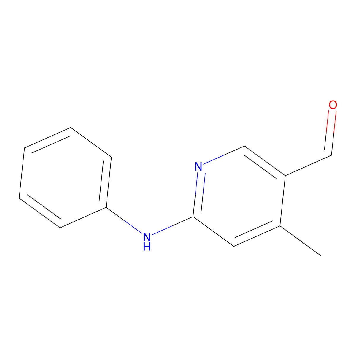 4-Methyl-6-(phenylamino)nicotinaldehyde molecular structure, CAS 1355194-21-6