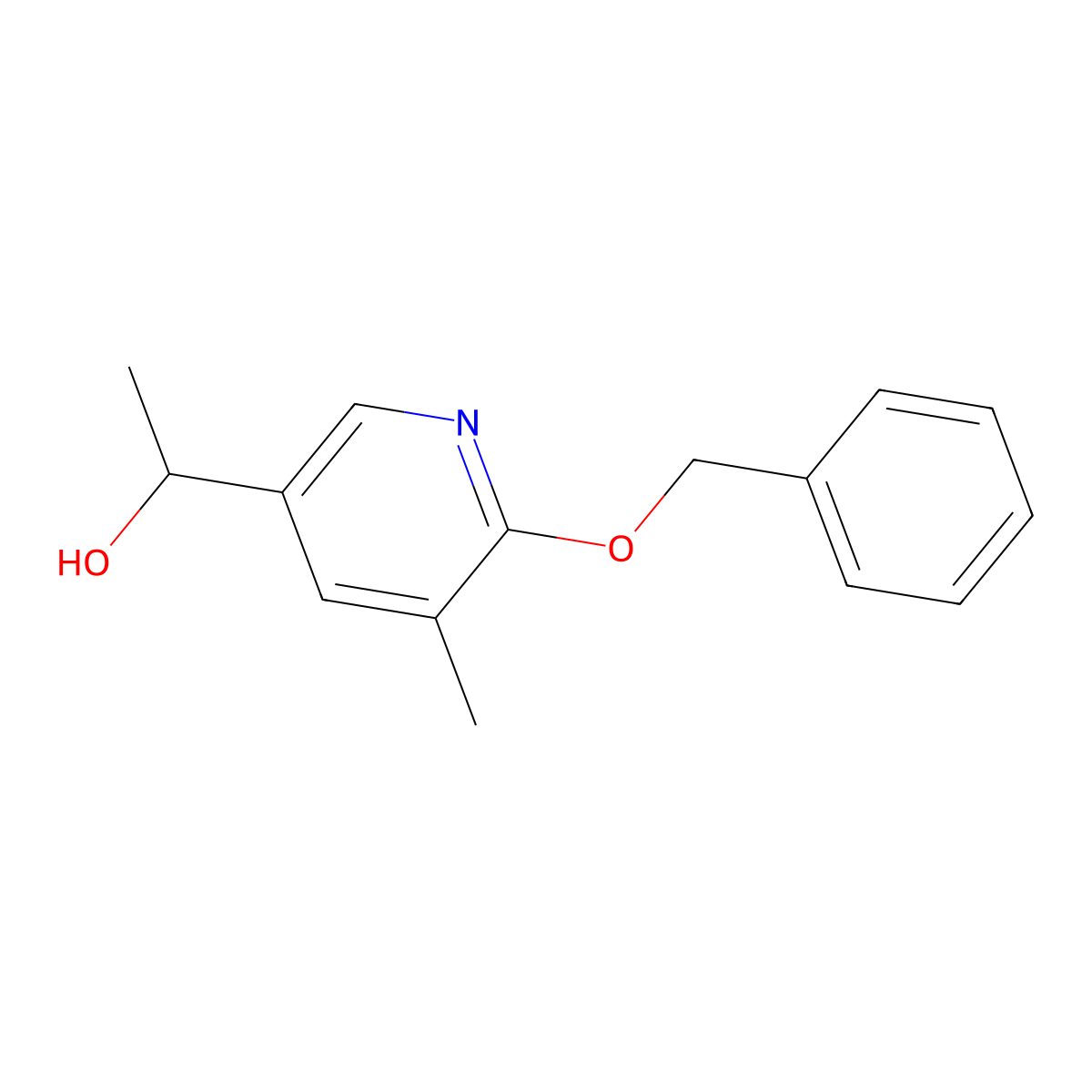 |A,5-Dimethyl-6-(phenylmethoxy)-3-pyridinemethanol molecular structure, CAS 1355195-04-8