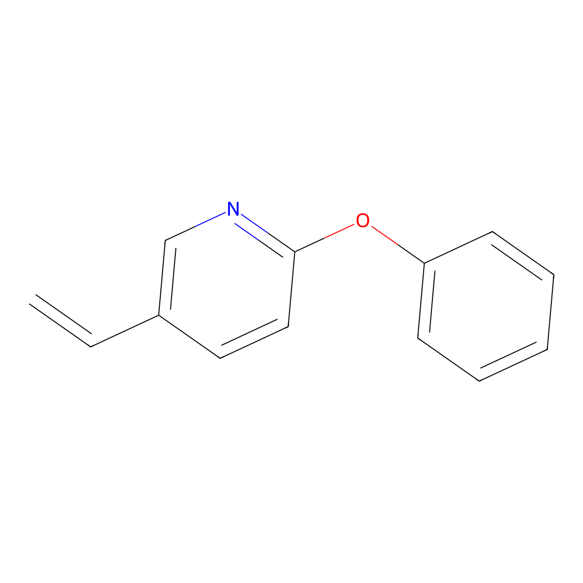 2-Phenoxy-5-vinylpyridine molecular structure, CAS 1355195-66-2