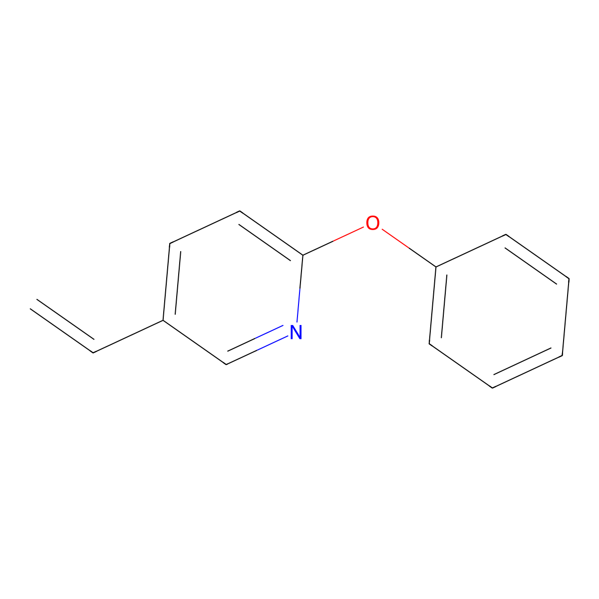 2-Phenoxy-5-vinylpyridine molecular structure, CAS 1355195-66-2