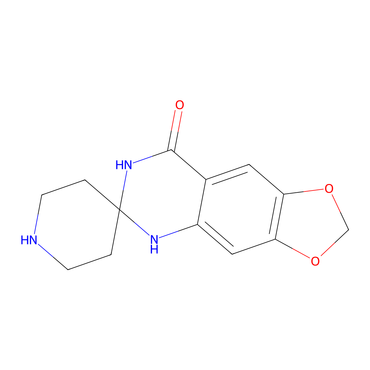 5H-Spiro[[1,3]dioxolo[4,5-g]quinazoline-6,4'-piperidin]-8(7H)-one molecular structure, CAS 1355195-89-9