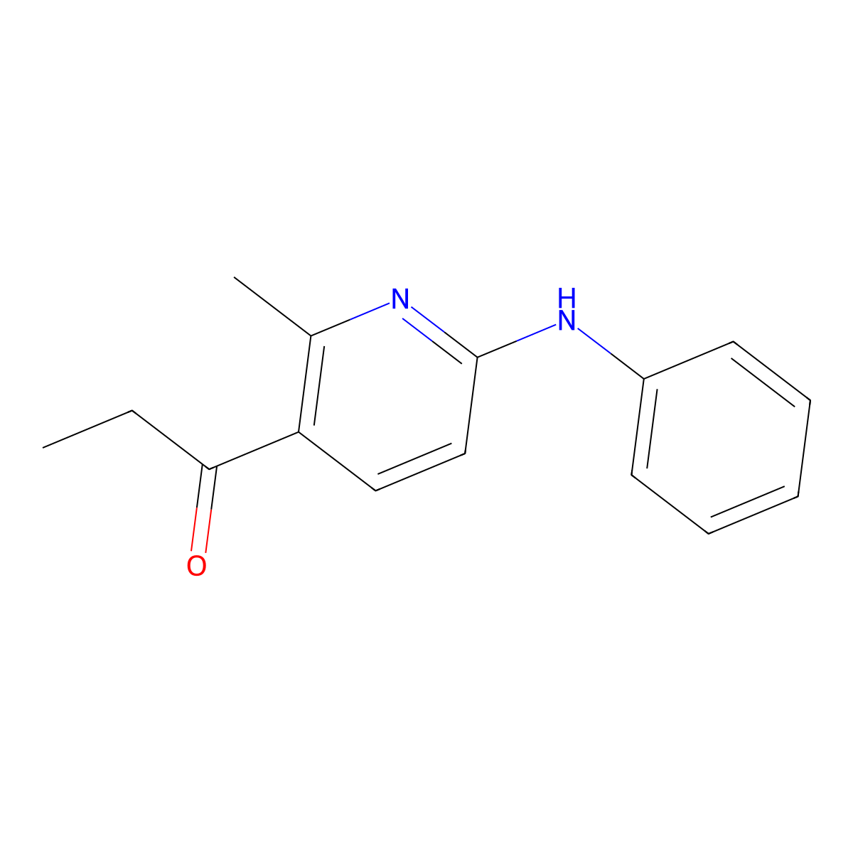 1-(2-Methyl-6-(phenylamino)pyridin-3-yl)propan-1-one molecular structure, CAS 1355196-02-9