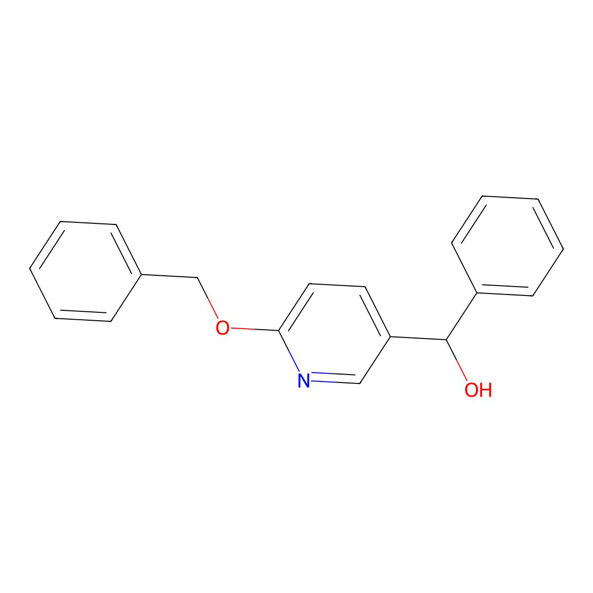 (6-Benzyloxy-pyridin-3-yl)-phenyl-methanol molecular structure, CAS 1355196-52-9