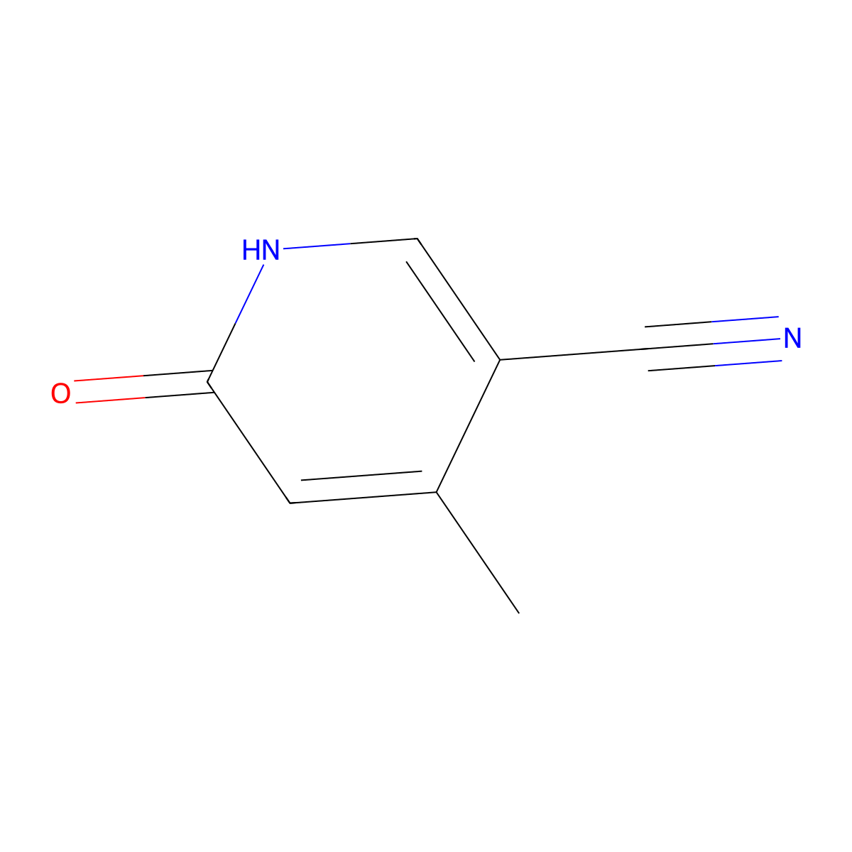 6-Hydroxy-4-methylnicotinonitrile molecular structure, CAS 1355196-92-7