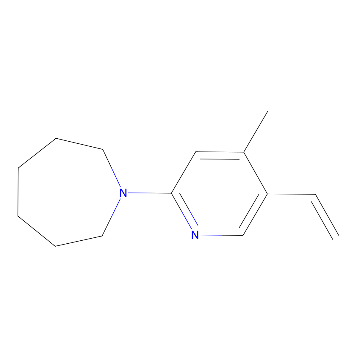 1-(4-Methyl-5-vinylpyridin-2-yl)azepane molecular structure, CAS 1355196-98-3