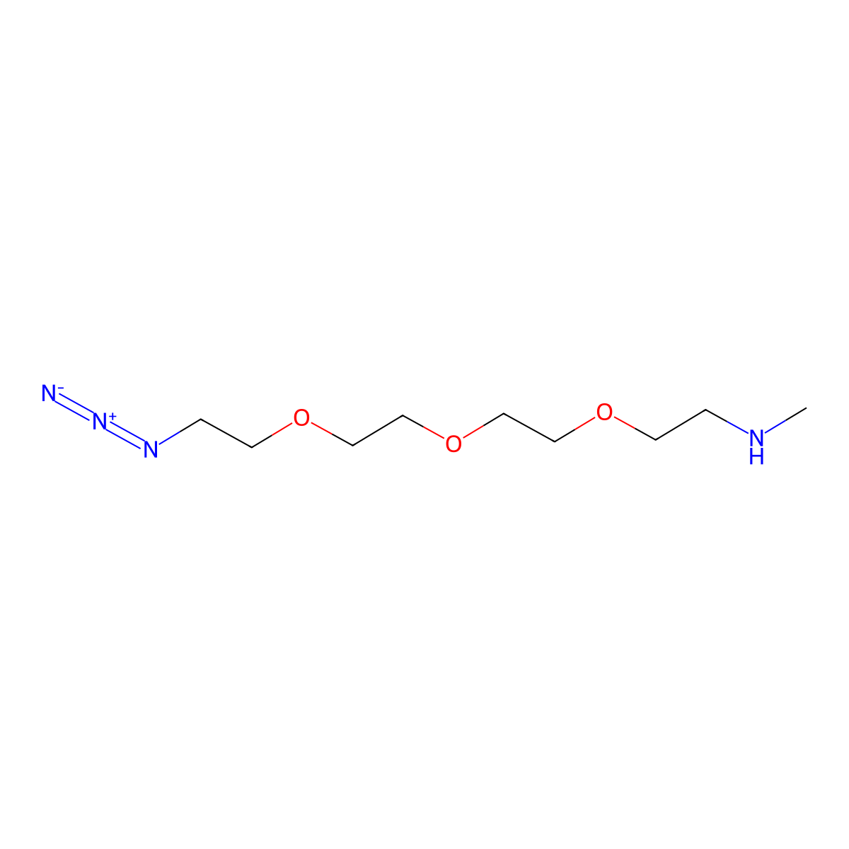 Methylamino-PEG3-azide molecular structure, CAS 1355197-57-7