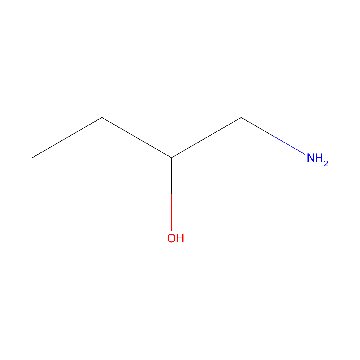 1-Amino-2-butanol molecular structure, CAS 13552-21-1