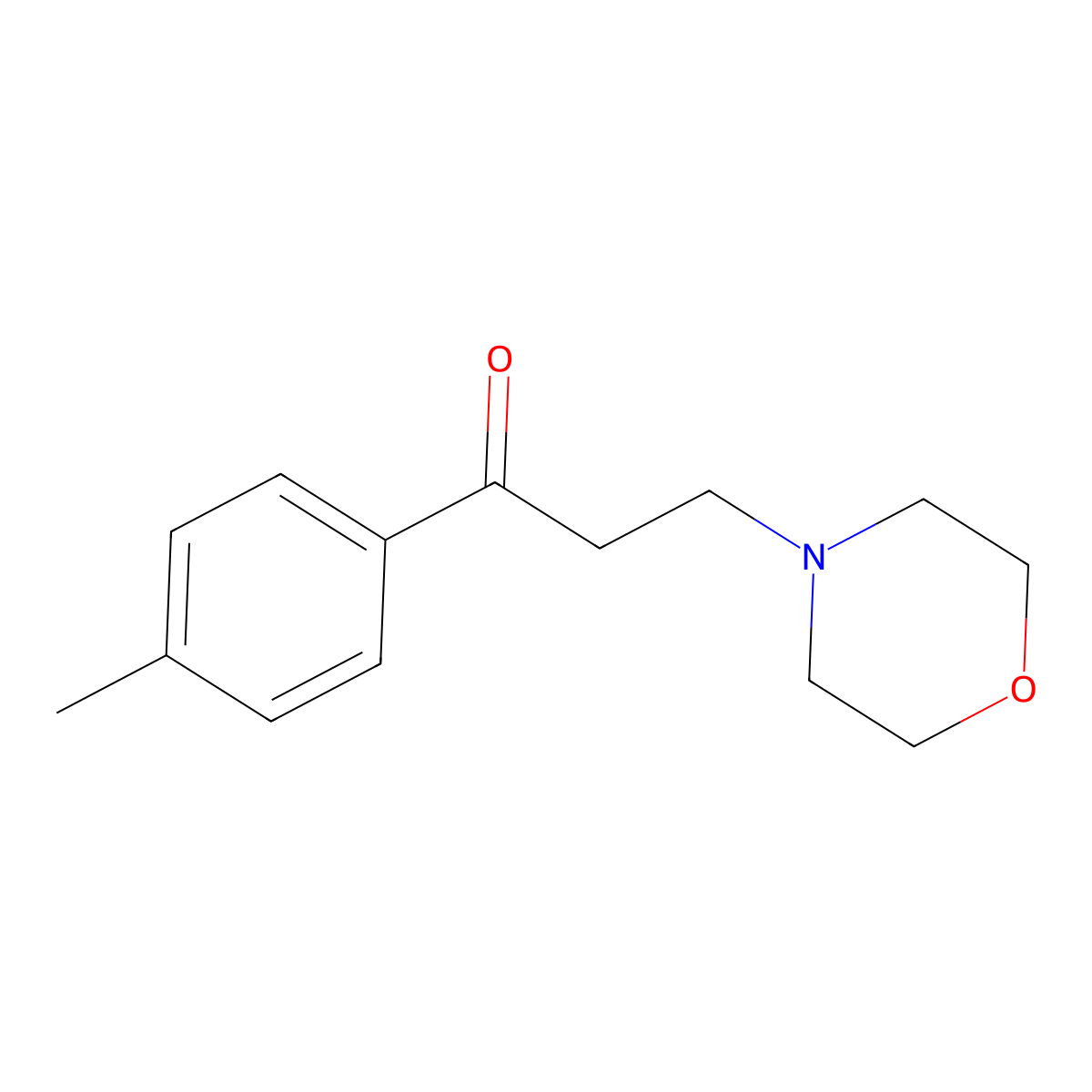 1-(4-Methylphenyl)-3-morpholin-4-ylpropan-1-one molecular structure, CAS 13552-45-9