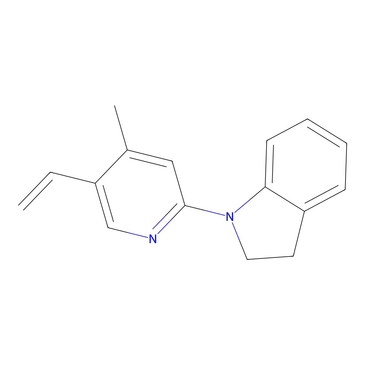 1-(4-Methyl-5-vinylpyridin-2-yl)indoline molecular structure, CAS 1355200-26-8