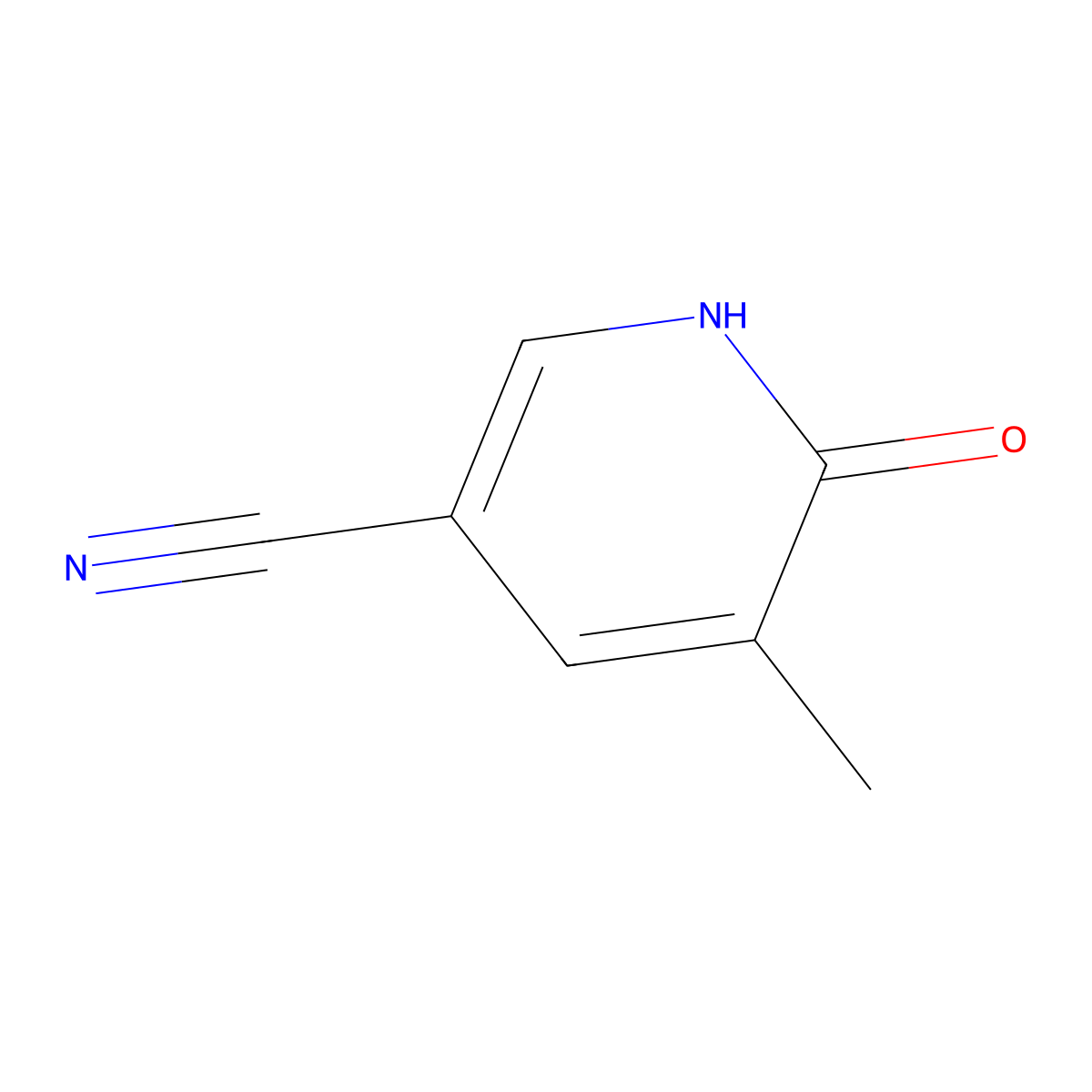 6-Hydroxy-5-methylnicotinonitrile molecular structure, CAS 1355200-40-6
