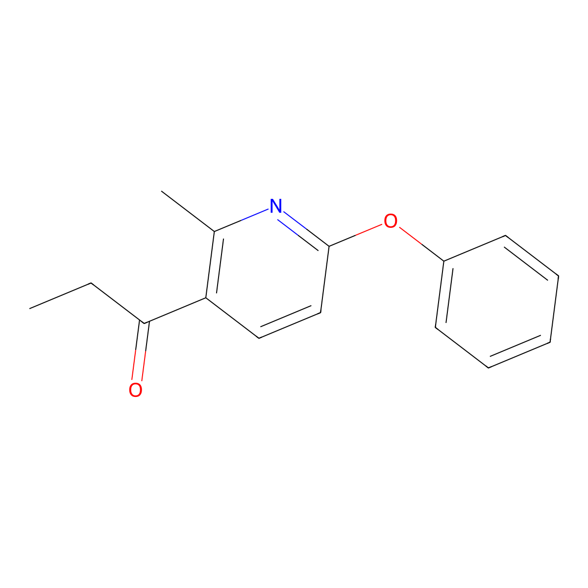 1-(2-Methyl-6-phenoxy-3-pyridinyl)-1-propanone molecular structure, CAS 1355200-93-9
