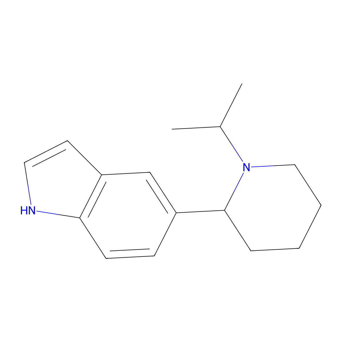 5-(1-Isopropylpiperidin-2-yl)-1H-indole molecular structure, CAS 1355201-31-8