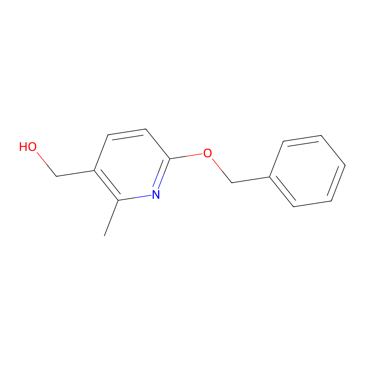 (6-(Benzyloxy)-2-methylpyridin-3-yl)methanol molecular structure, CAS 1355201-60-3