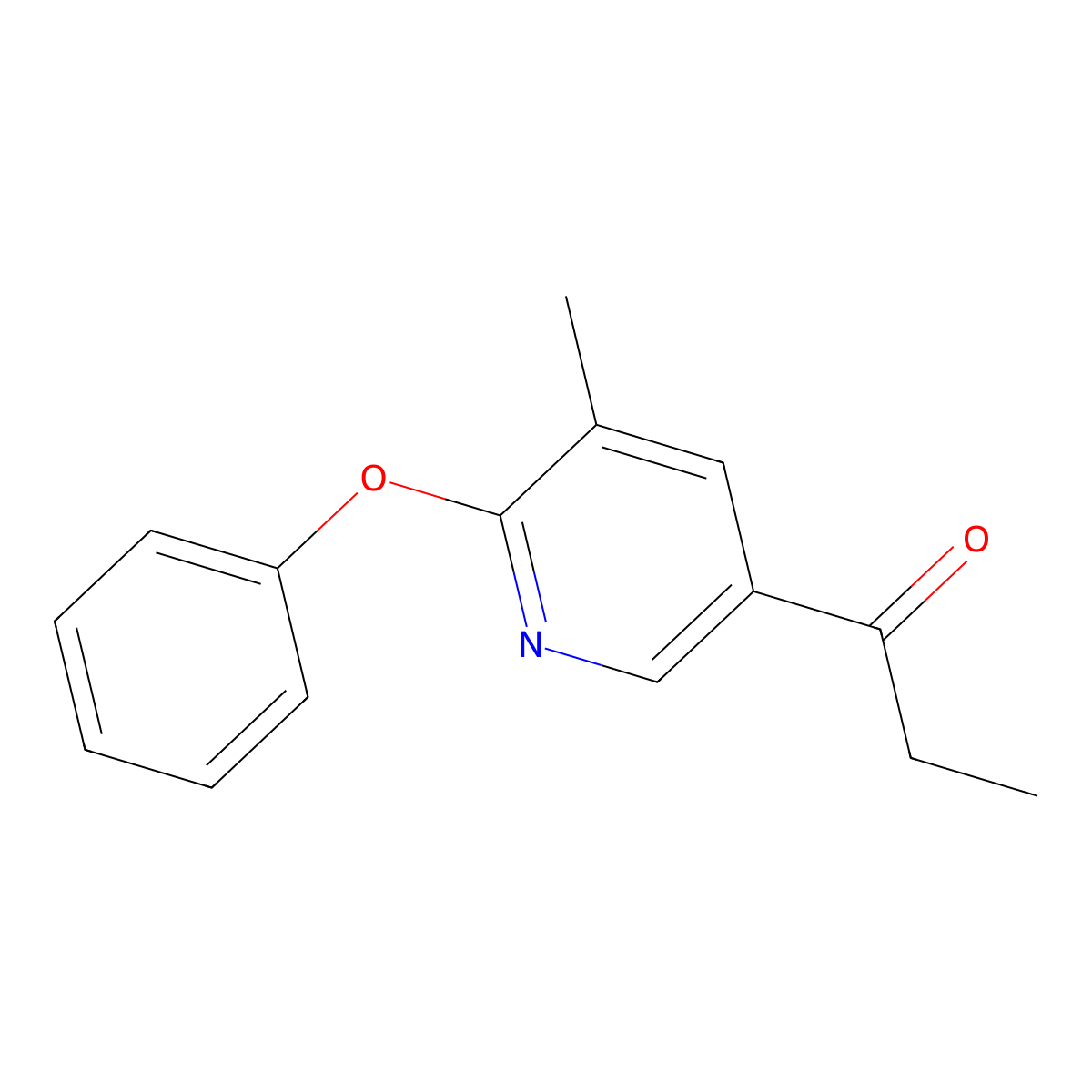 1-(5-Methyl-6-phenoxypyridin-3-yl)propan-1-one molecular structure, CAS 1355203-12-1