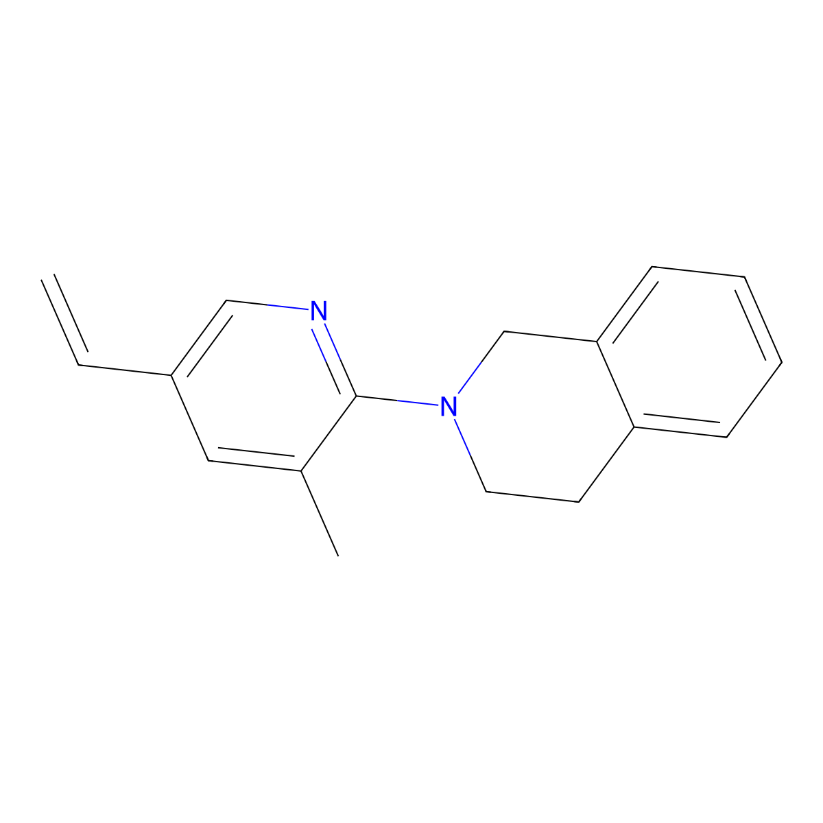2-(3-Methyl-5-vinylpyridin-2-yl)-1,2,3,4-tetrahydroisoquinoline molecular structure, CAS 1355203-23-4