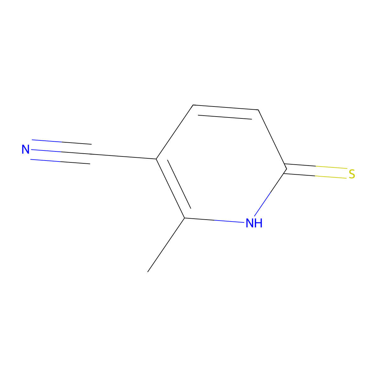 6-Mercapto-2-methylnicotinonitrile molecular structure, CAS 1355203-59-6