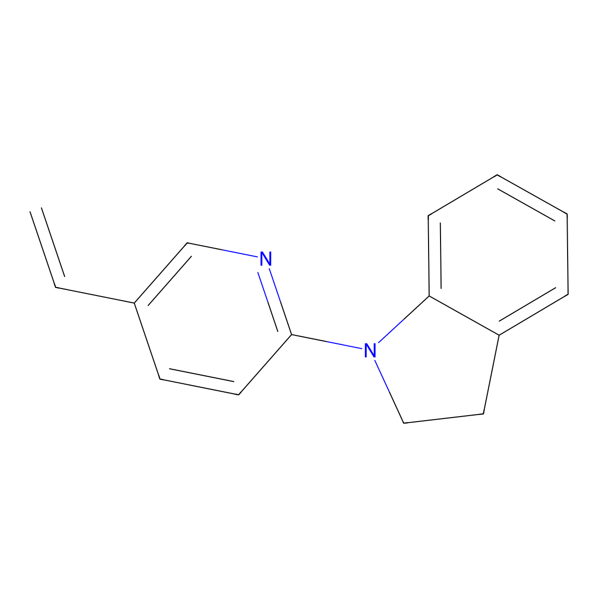 1-(5-Vinylpyridin-2-yl)indoline molecular structure, CAS 1355204-25-9