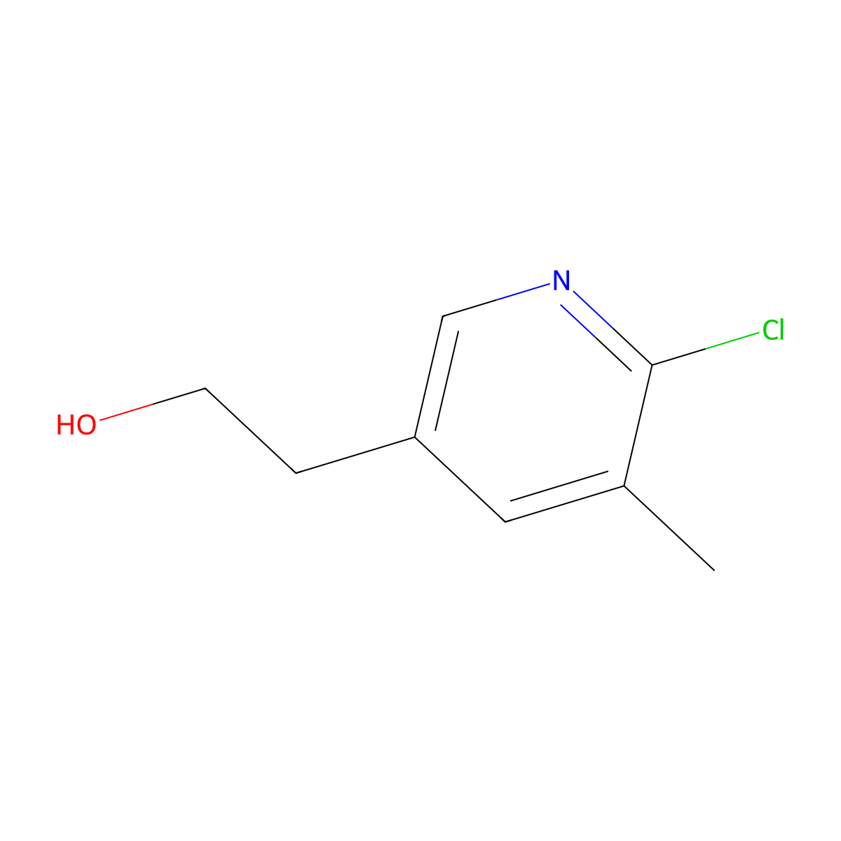 2-(6-Chloro-5-methylpyridin-3-yl)ethan-1-ol molecular structure, CAS 1355204-52-2