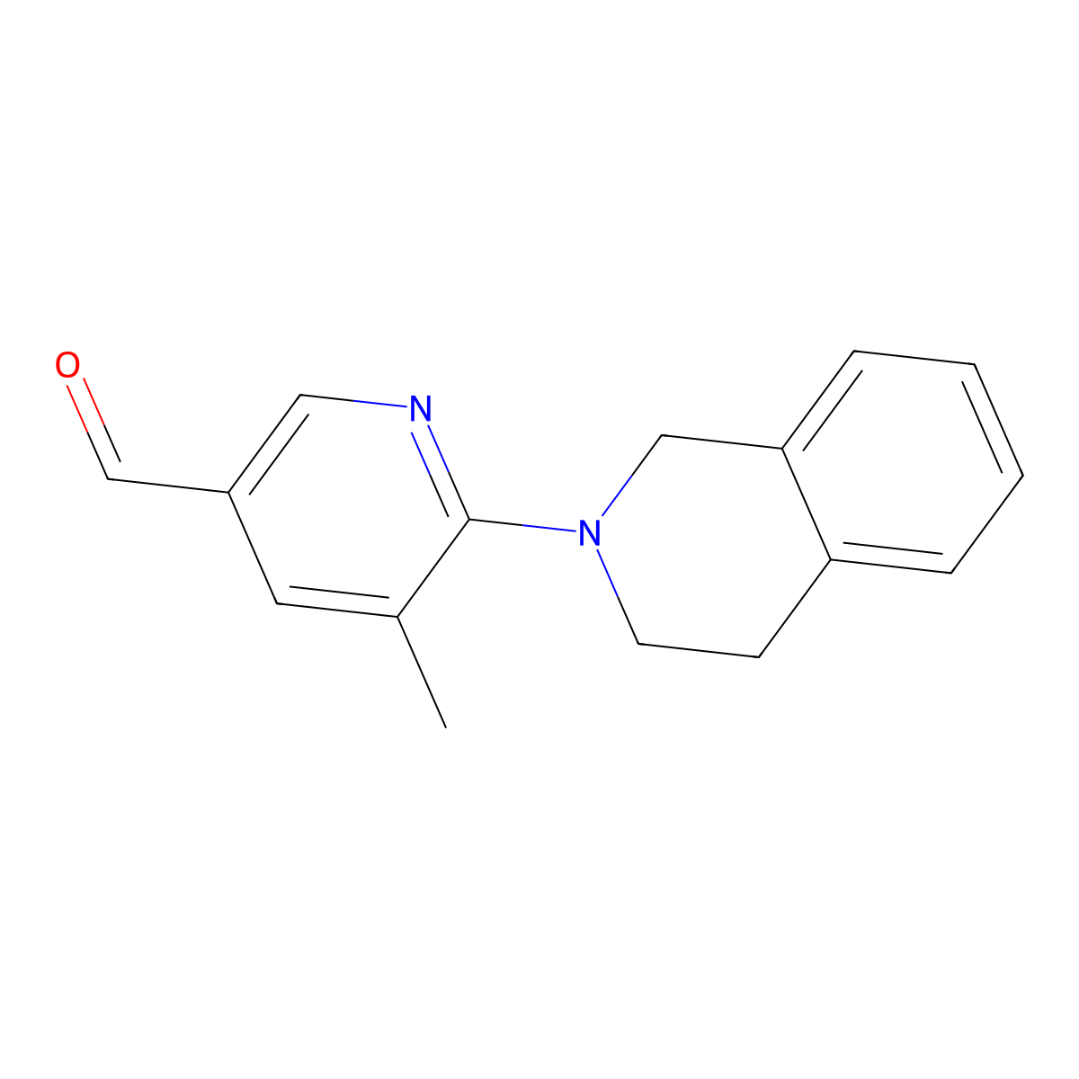 6-(3,4-Dihydroisoquinolin-2(1H)-yl)-5-methylnicotinaldehyde molecular structure, CAS 1355206-57-3