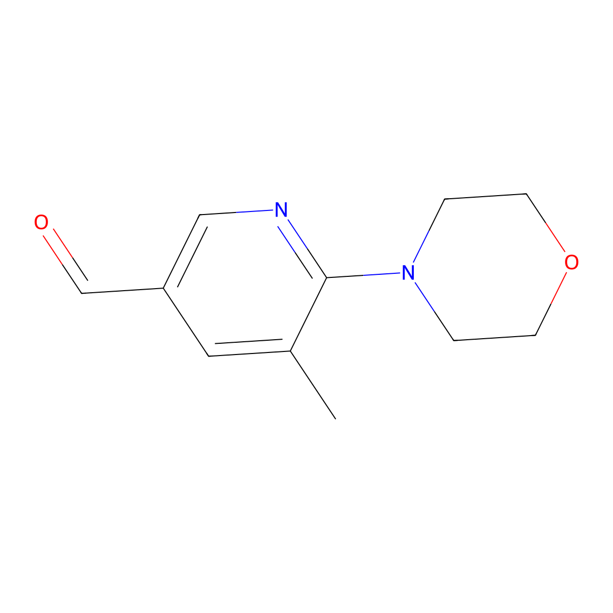 5-Methyl-6-morpholinonicotinaldehyde molecular structure, CAS 1355207-07-6