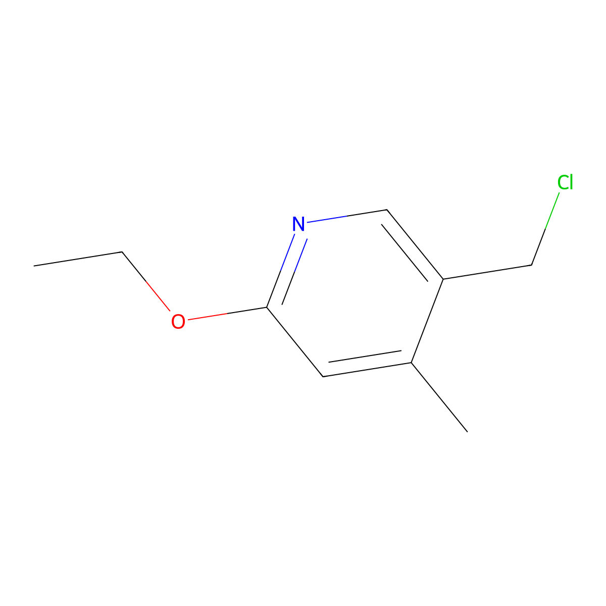 5-(Chloromethyl)-2-ethoxy-4-methylpyridine molecular structure, CAS 1355207-61-2
