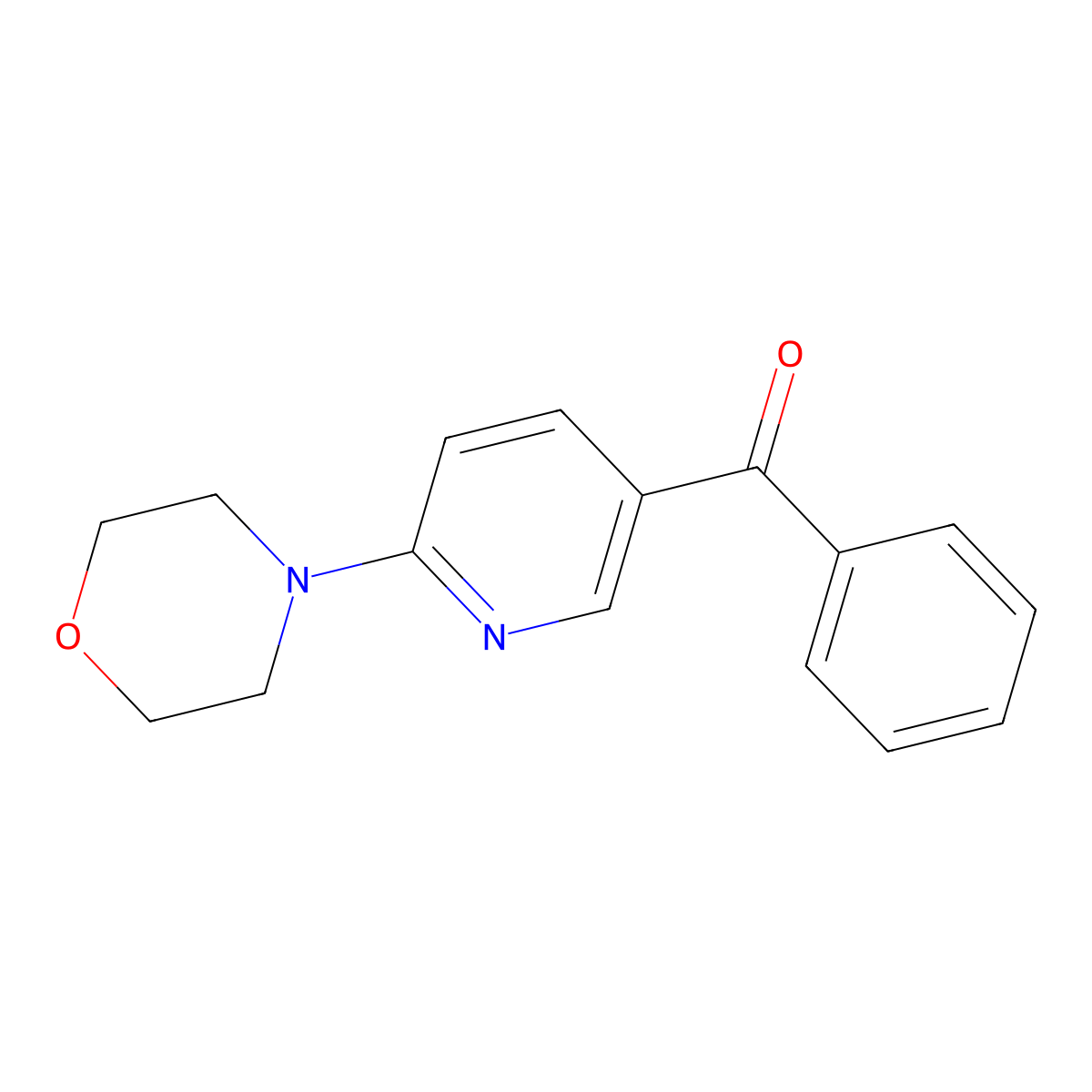 (6-Morpholinopyridin-3-yl)(phenyl)methanone molecular structure, CAS 1355207-85-0
