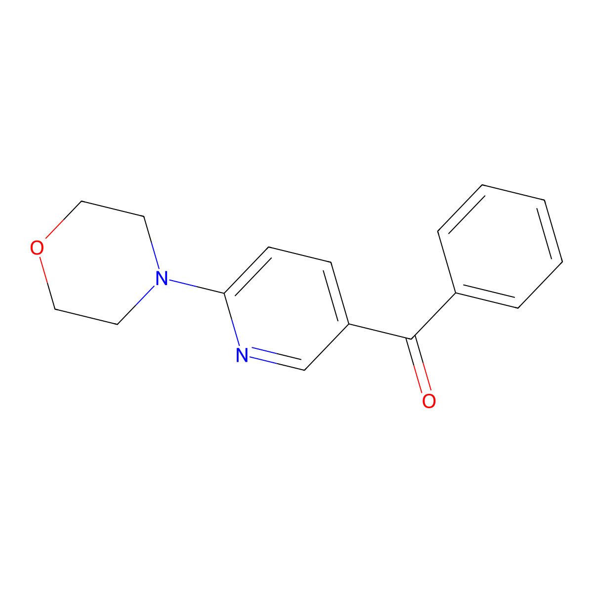 (6-Morpholinopyridin-3-yl)(phenyl)methanone molecular structure, CAS 1355207-85-0