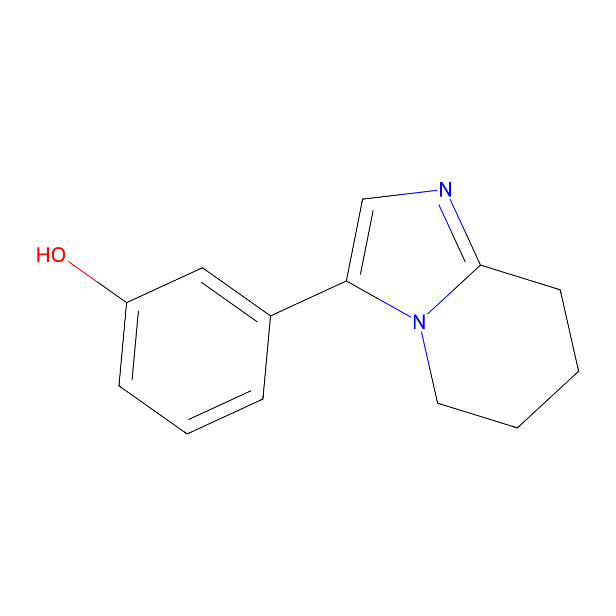 3-(5,6,7,8-Tetrahydroimidazo[1,2-a]pyridin-3-yl)phenol molecular structure, CAS 1355214-54-8