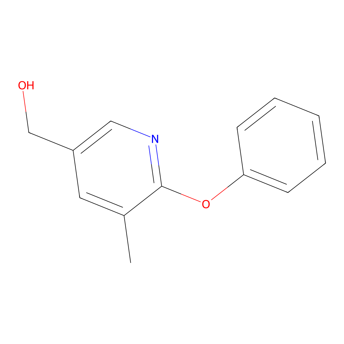 (5-Methyl-6-phenoxypyridin-3-yl)methanol molecular structure, CAS 1355214-87-7