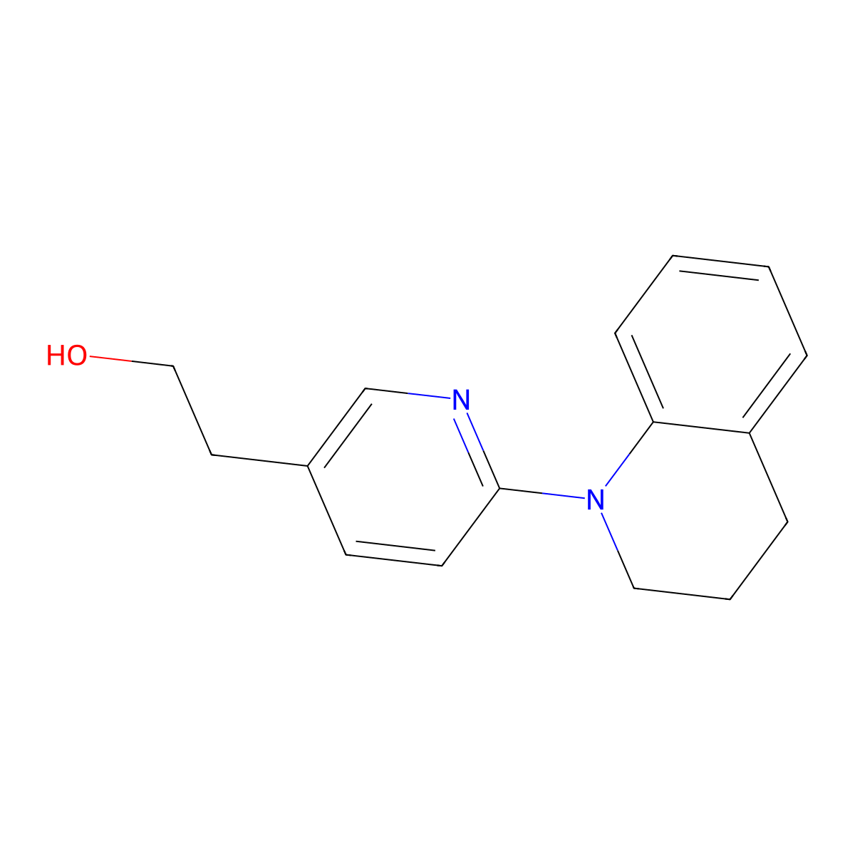 2-(6-(3,4-Dihydroquinolin-1(2H)-yl)pyridin-3-yl)ethanol molecular structure, CAS 1355215-10-9