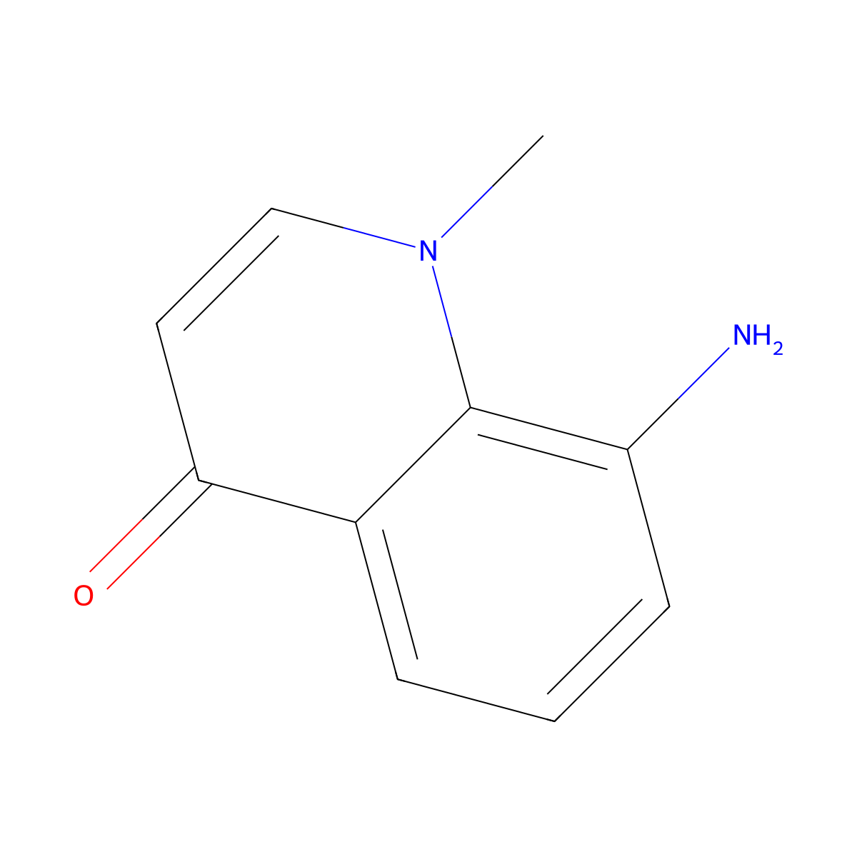 8-Amino-1-methylquinolin-4(1H)-one molecular structure, CAS 1355216-26-0