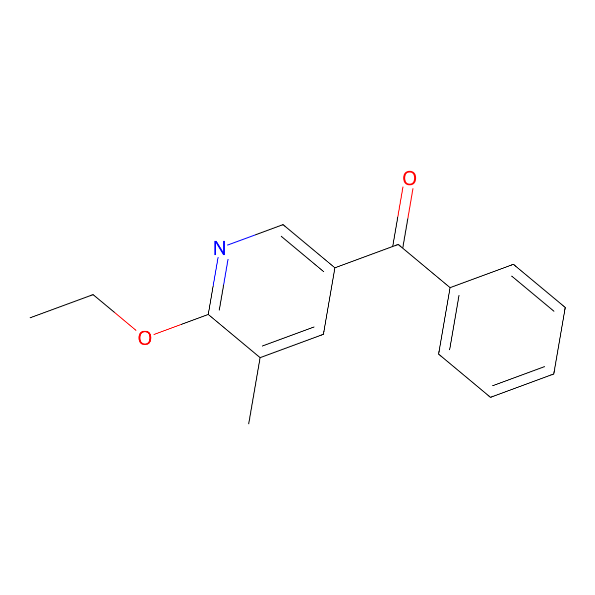 (6-Ethoxy-5-methylpyridin-3-yl)(phenyl)methanone molecular structure, CAS 1355216-39-5