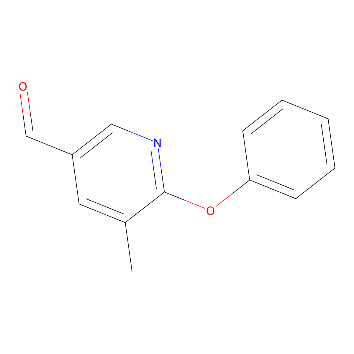 5-Methyl-6-phenoxynicotinaldehyde molecular structure, CAS 1355216-47-5